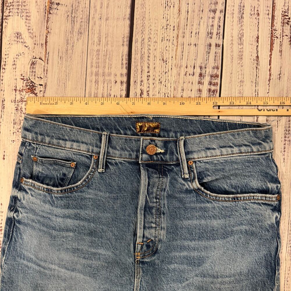 MOTHER The Vagabond Midi Skirt Size 29 For Sure Stretch Denim - Picture 10 of 12